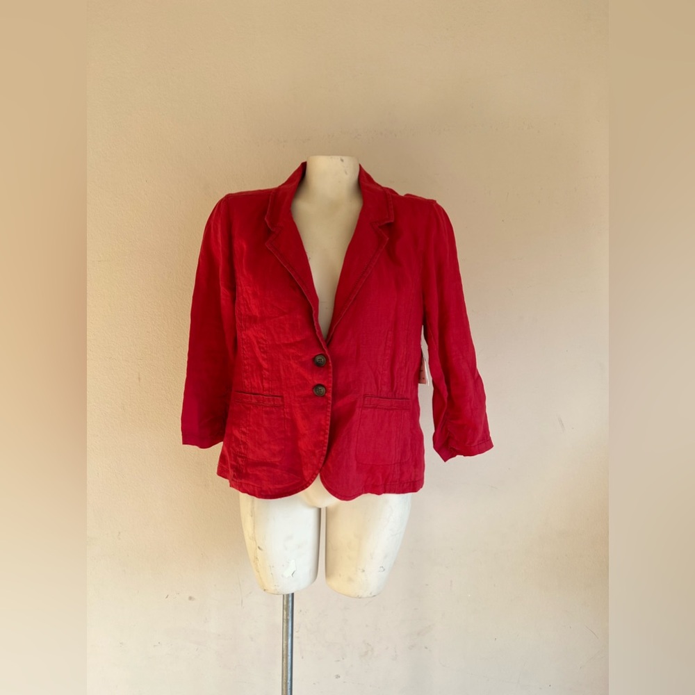 Petite Red Women’s Blazer Top